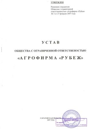 Устав Ооо С Двумя Учредителями Бесплатно 2011